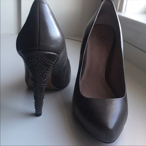 Vince Camuto Studded Gray Heels